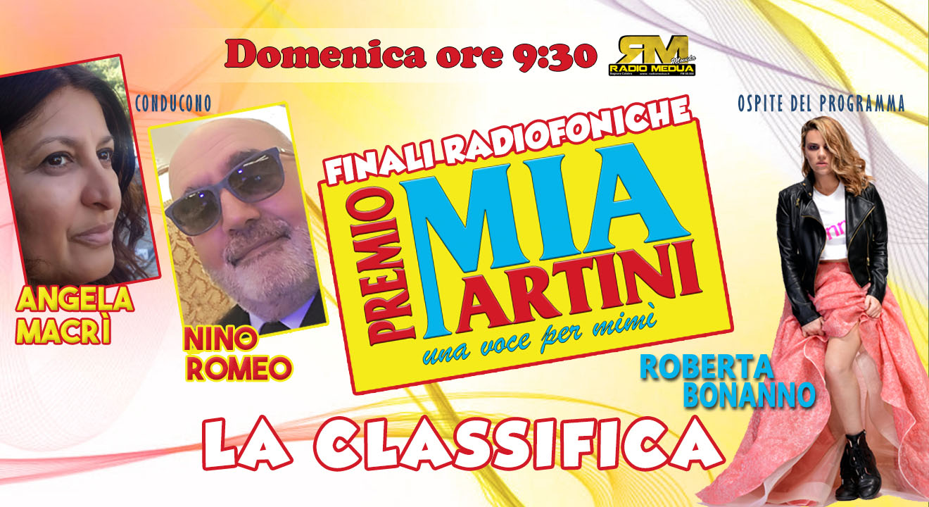 Domenica 15 Luglio prima classifica della settimana di UNA VOCE PER MIMI'