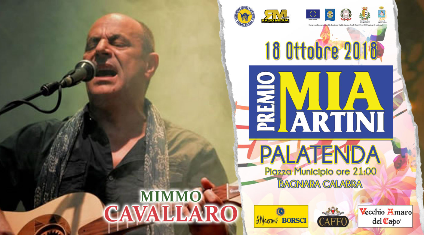 MIMMO CAVALLARO al premio Mia Martini 2018