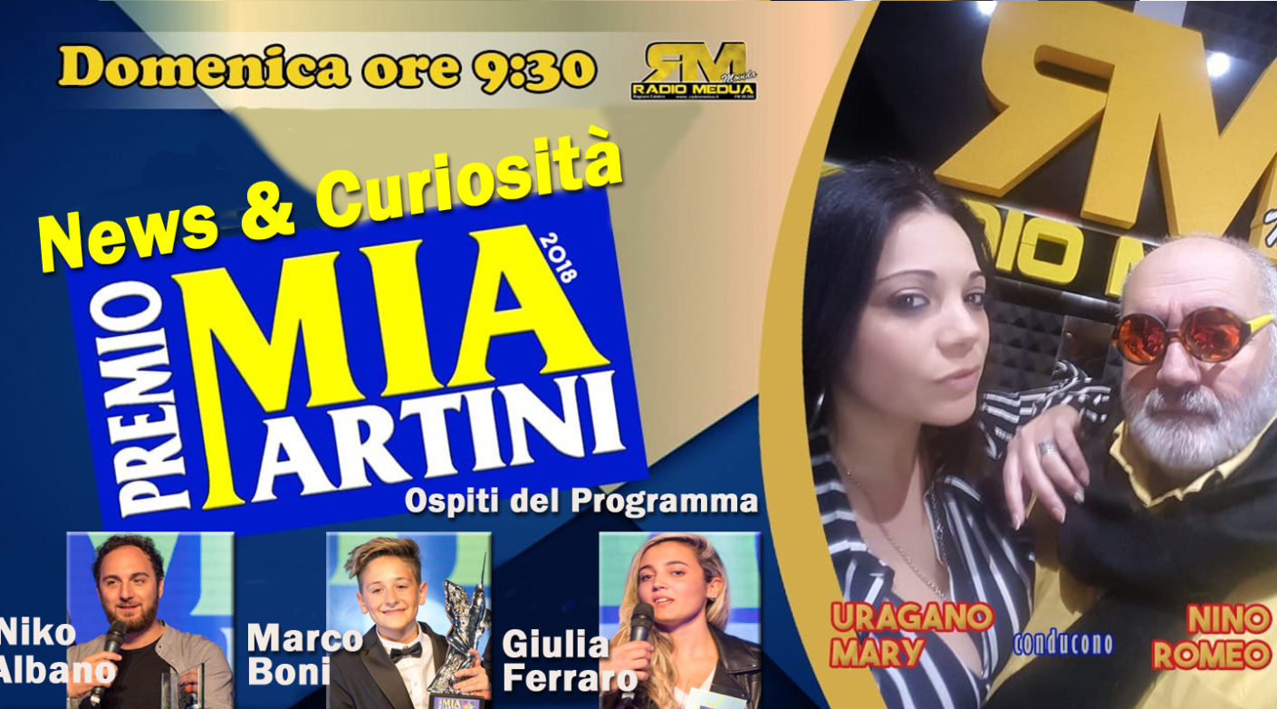 NEWS & CURIOSITA' Premio Mia Martini 2018