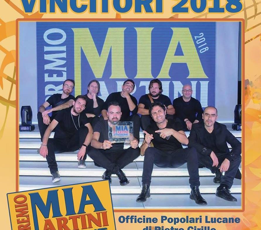 OFFICINE POPOLARI LUCANE vincono la sezione ETNOSONG del Premio Mia Martini 2018
